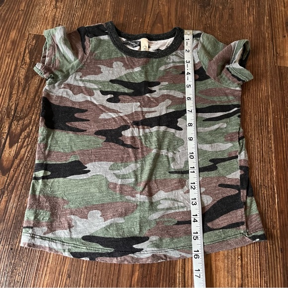 Childhoods Clothing Classic Camouflage Ringer Tee & Gussets Size 4T - Picture 3 of 13